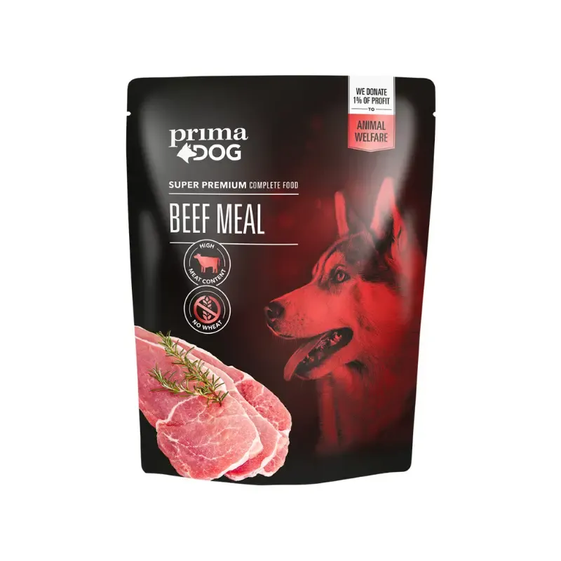 Imagine pentru Prima Dog hrana umeda caini cu vita, 260g