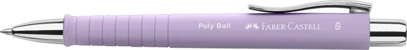 Imagine pentru Pix cu mecanism și grip lila Poly Ball, Faber-Castell