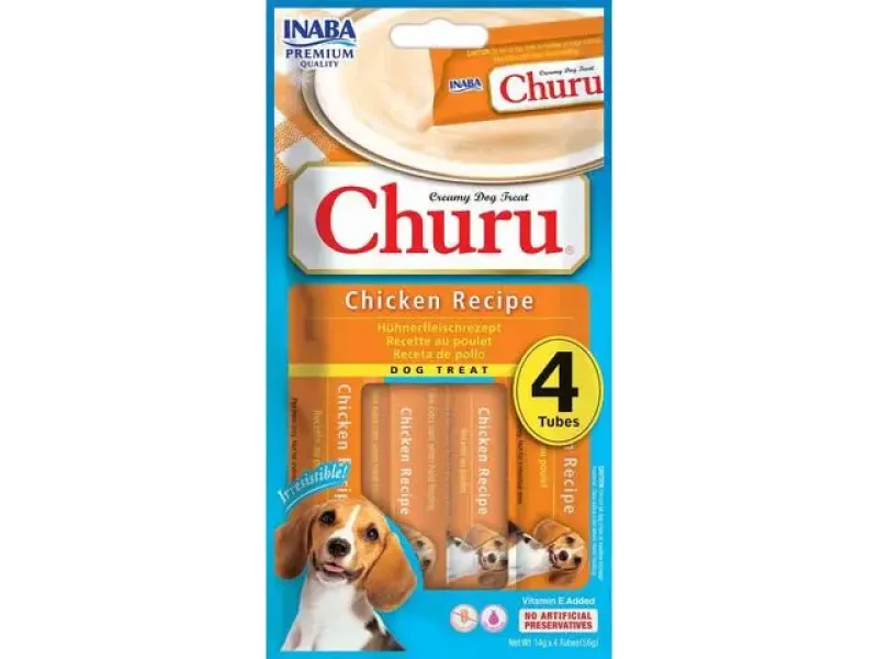 Imagine pentru Churu Creamy Recompense Pentru Caini Cu Pui 56G