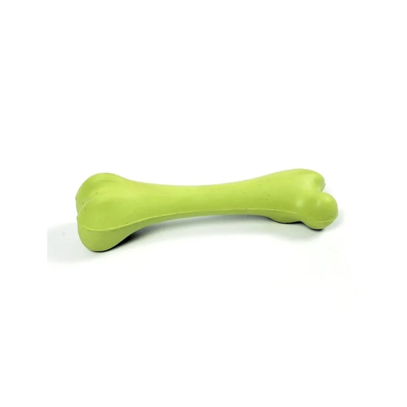 Imagine pentru Jucarie pentru caini Os cu menta Duvo, cauciuc, 20 cm, Verde