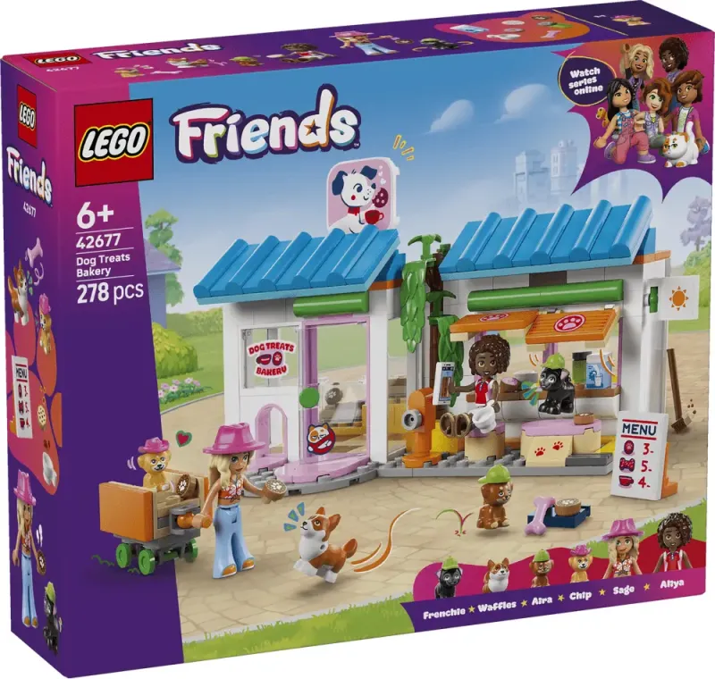Imagine pentru LEGO Friends Brutarie cu bunatati pentru caini 42677
