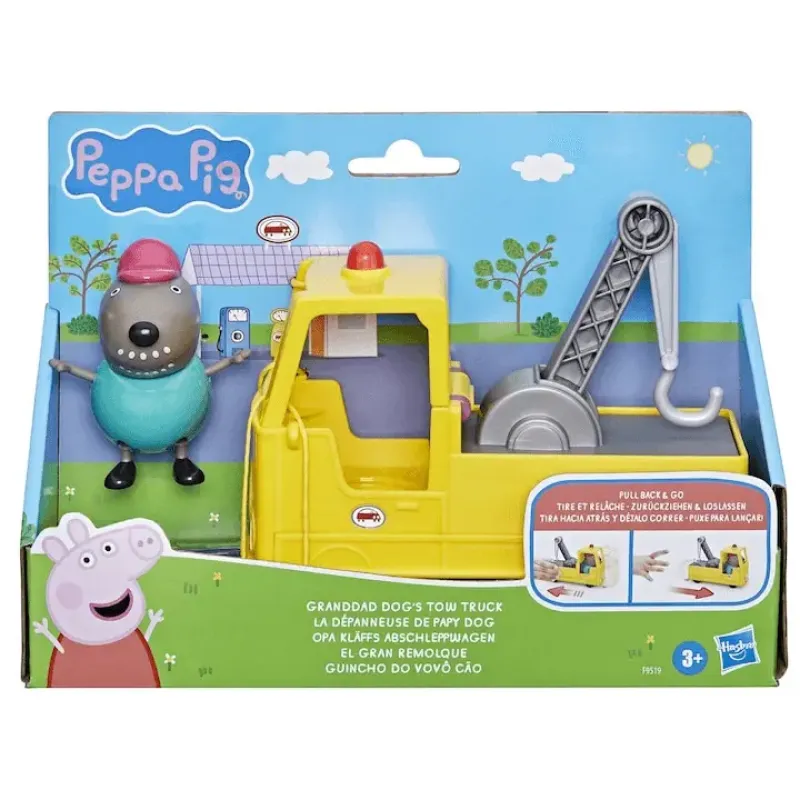 Imagine pentru Masinuta Peppa Pig Camionul de remorcare al bunicului caine, Multicolor