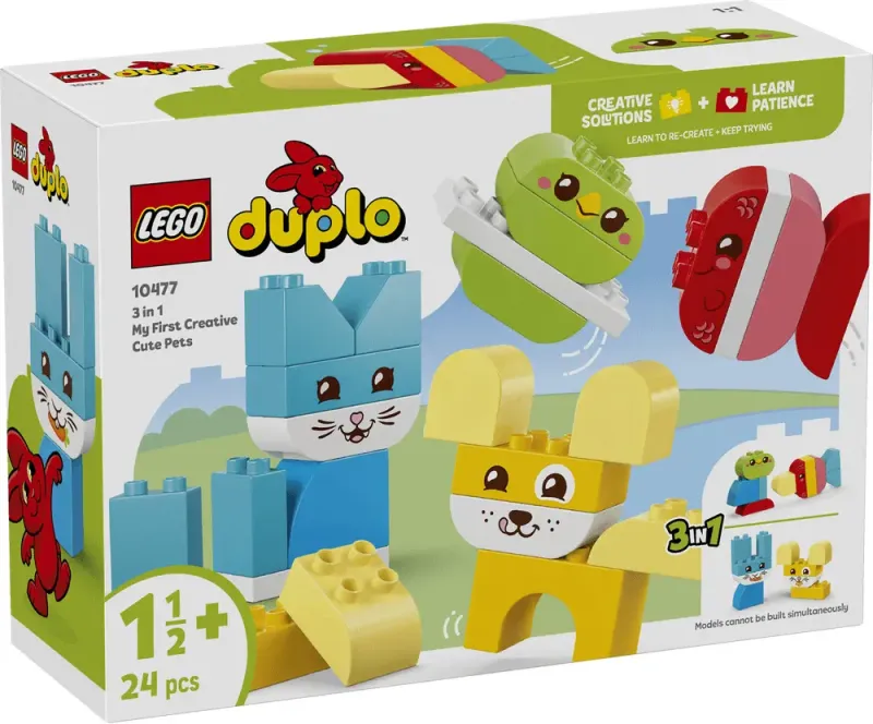 Imagine pentru LEGO DUPLO Primele mele animalute de companie creative 3 in 1 10477