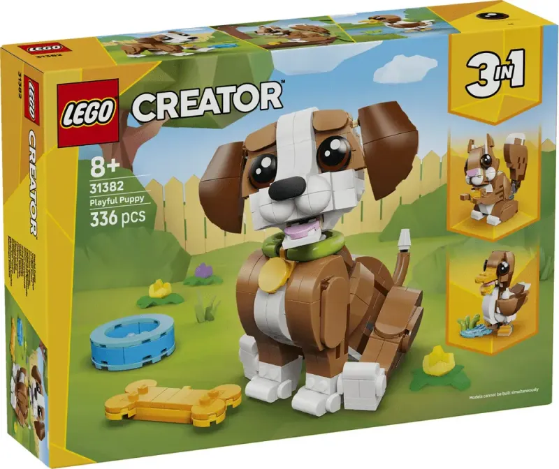 Imagine pentru LEGO Creator 3 in 1 Animale adorabile: Catelus jucaus 31382