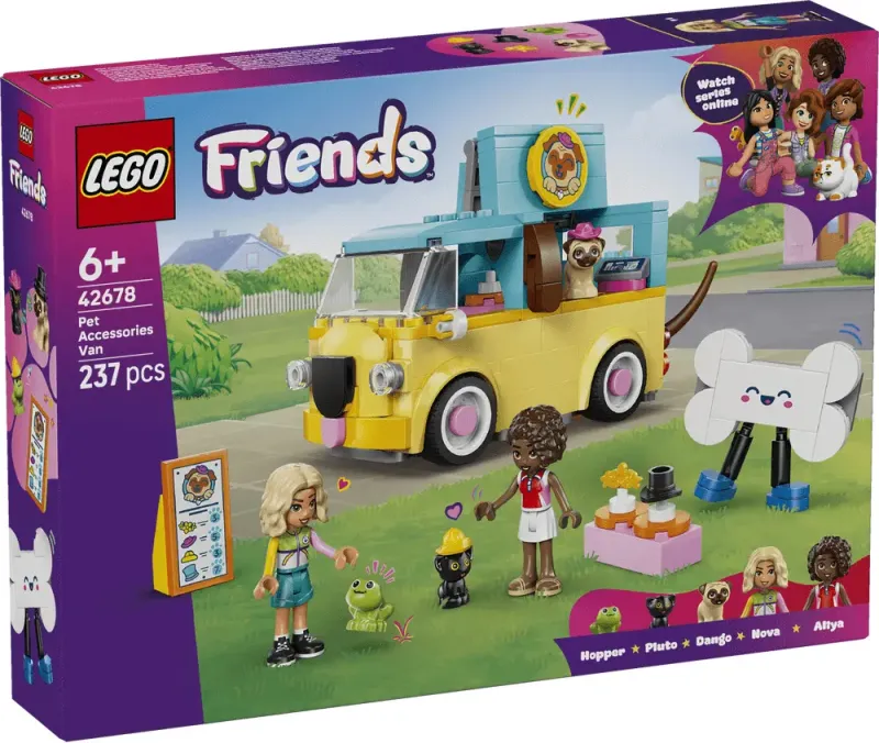 Imagine pentru LEGO Friends Furgoneta cu accesorii pentru animale de companie 42678