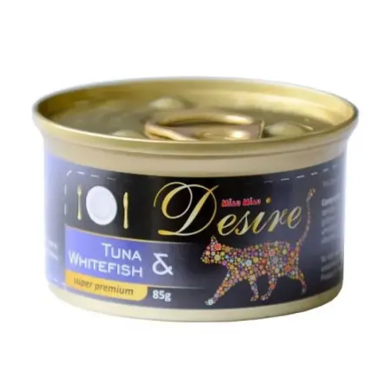 Imagine pentru Hrana umeda pisici cu ton si peste alb, 85g