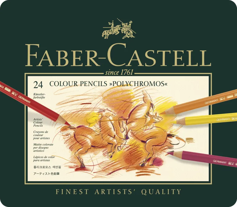 Imagine pentru Creioane colorate Polychromos, 24 bucăți/set, Faber-Castell