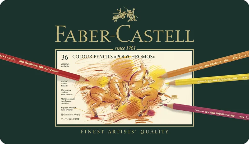 Imagine pentru Creioane colorate Polychromos, 36 bucăți/set, Faber-Castell