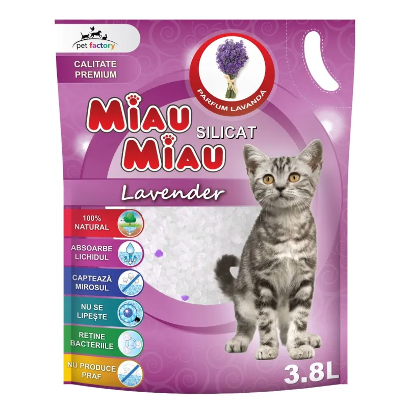 Imagine pentru Silicat Miau Miau Lavanda 3.8l