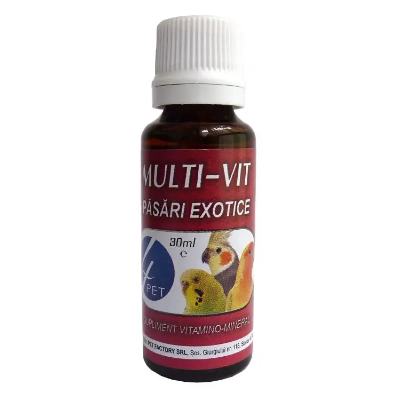 Imagine pentru Multi-Vit pasari exotice 30 ml