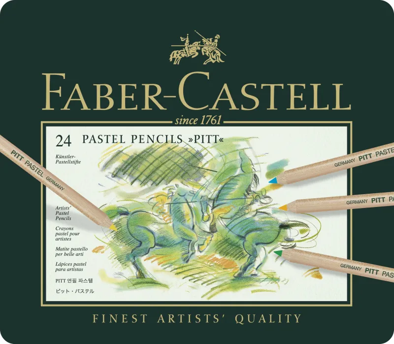 Imagine pentru Creioane pastel Pitt, 24 bucăți/set, Faber-Castell