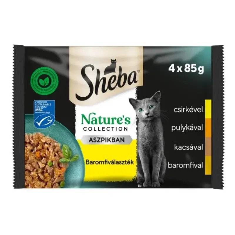 Imagine pentru Hrana umeda pentru pisici Sheba, cu pasare, 4buc x 85g
