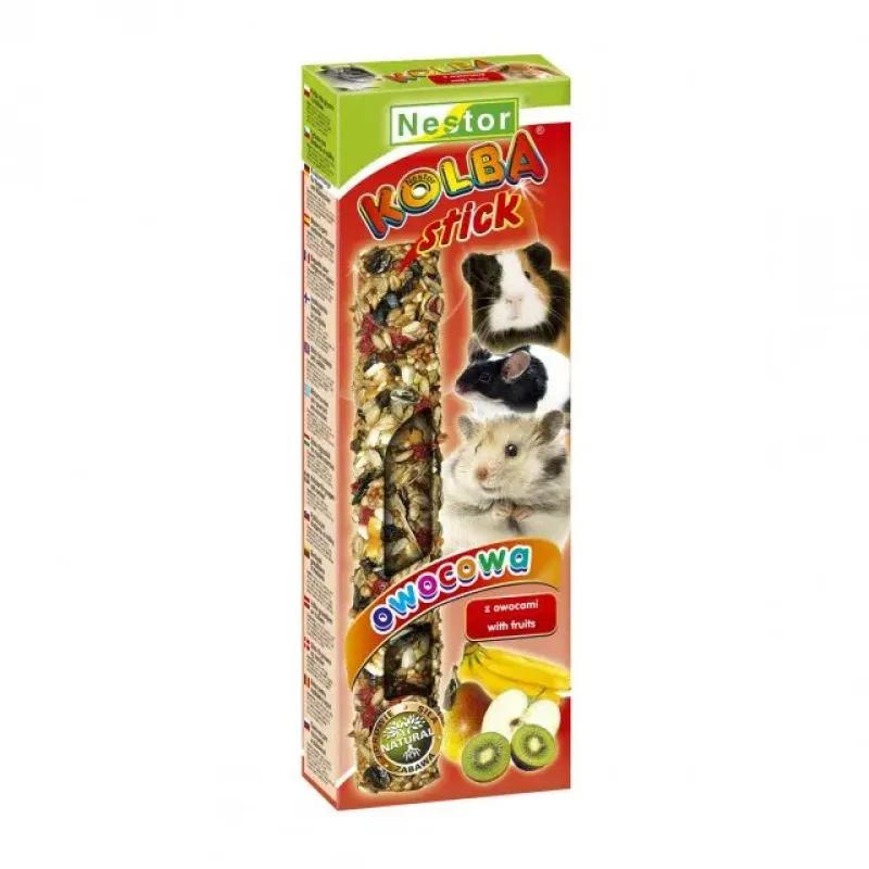 Imagine pentru Stick din cereale cu fructe pentru iepuri Nestor, 115 g