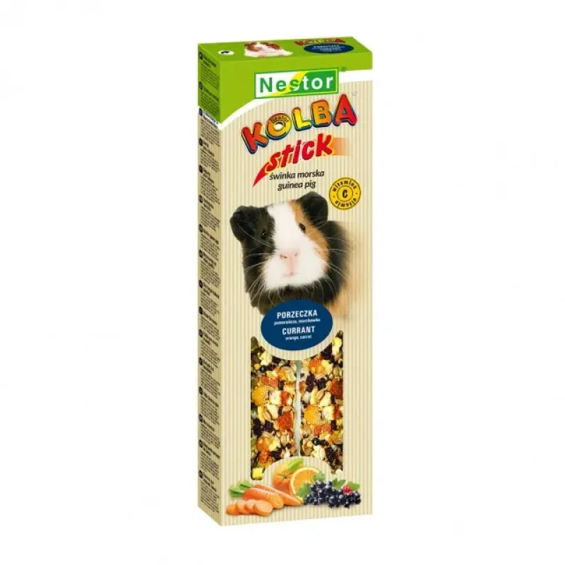 Imagine pentru Baton pentru porcusori de Guineea Nestor, portocale si coacaze, 2 buc, 115 g