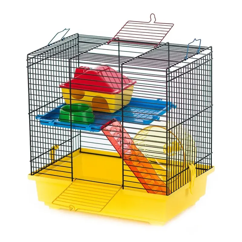 Imagine pentru Cusca pentru hamsteri pitici/soareci Teddy 1 Duvo+, 36x24x36 cm, Multicolor