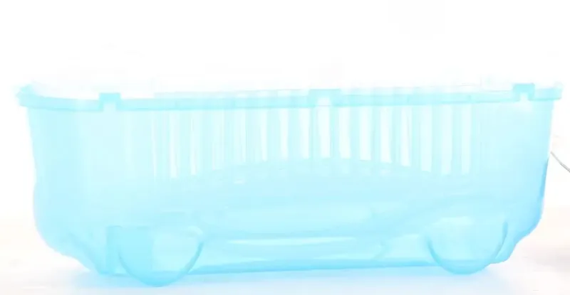 Imagine pentru Cutie de transport hamster, Albastru/Transparent