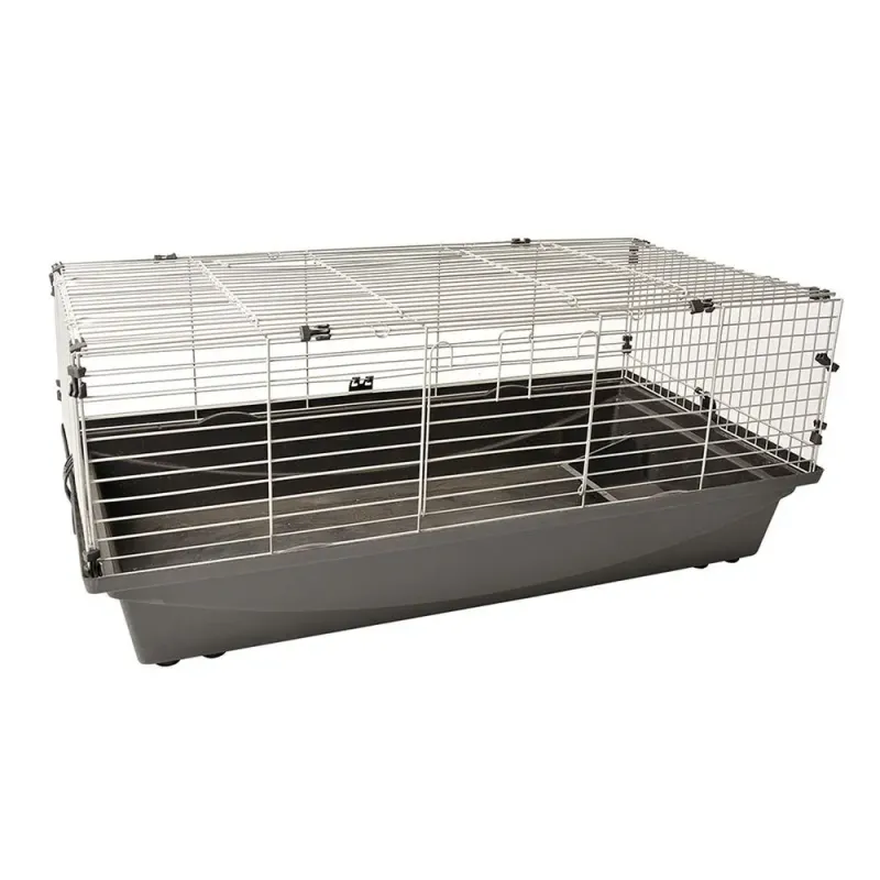 Imagine pentru Cusca iepuri si porcusori de Guineea Rabbit 100 Eco Duvo+, 100x54.5x41.5 cm, Gri