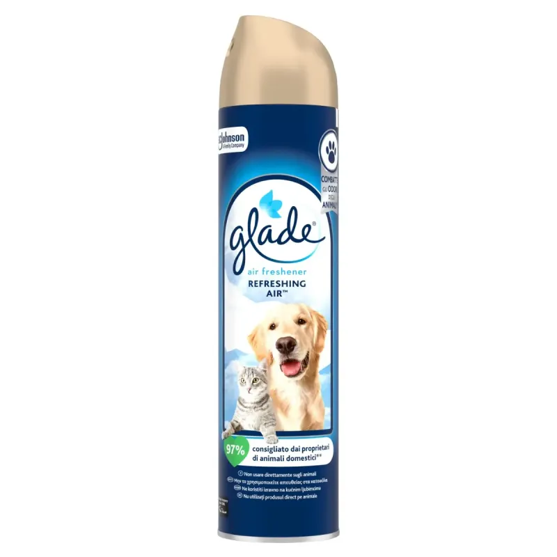Imagine pentru Odorizant spray Glade refreshing air, impotriva mirosurilor de animale, 300ml