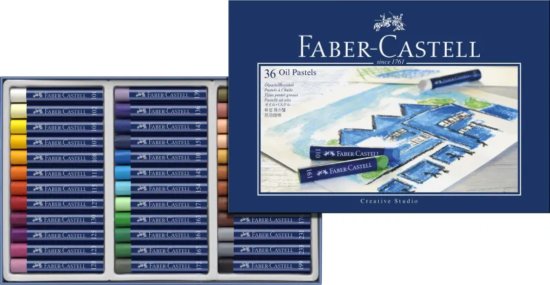 Imagine pentru Creioane ulei pastel, 36 bucăți/set, Faber-Castell