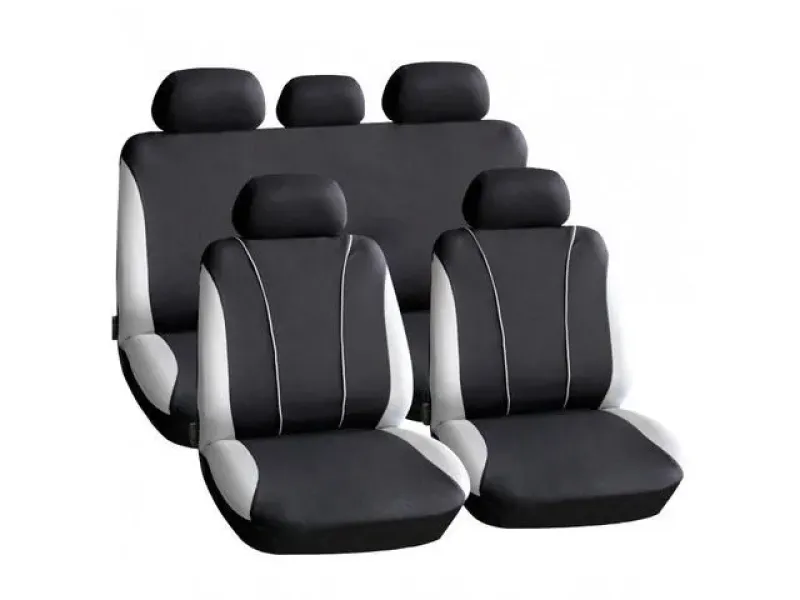 Imagine pentru Set huse universale scaune auto Carguard, Negru/Gri