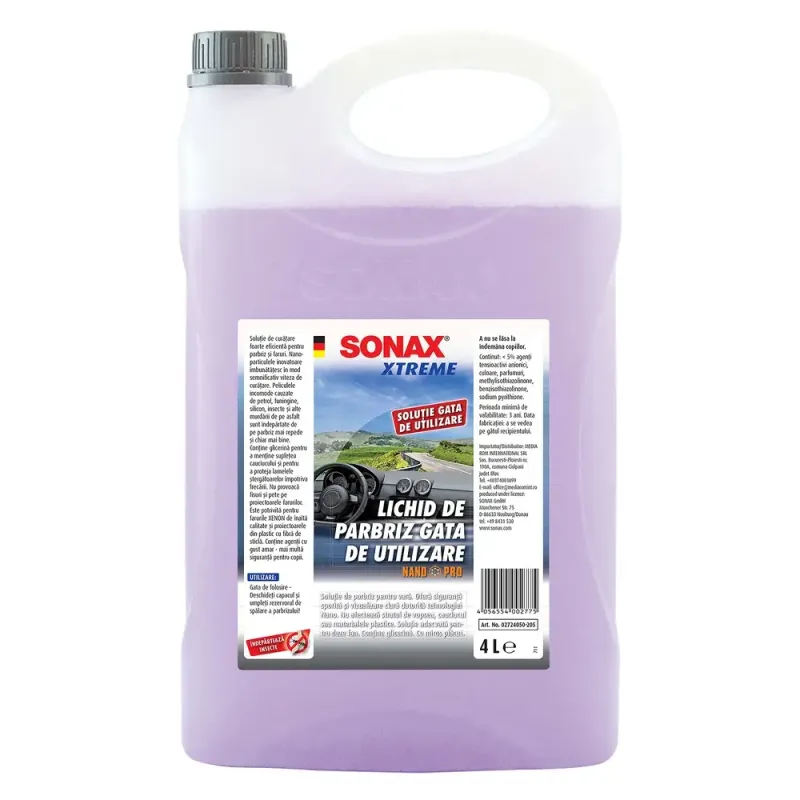 Imagine pentru Lichid parbriz pentru vara Sonax, 4 L
