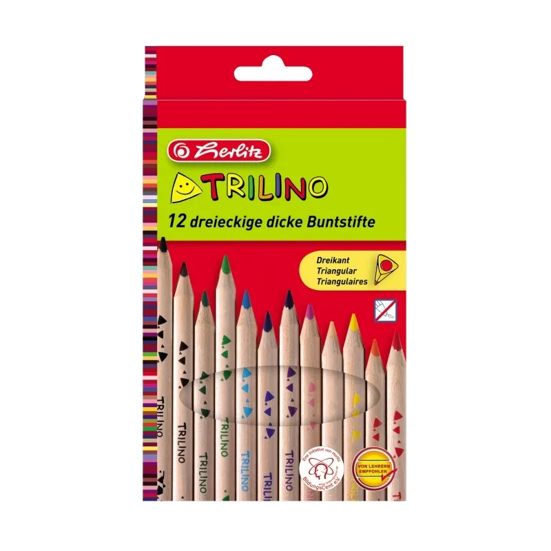 Imagine pentru Creioane Color Triunghiular Trilino 1/1 Set 12