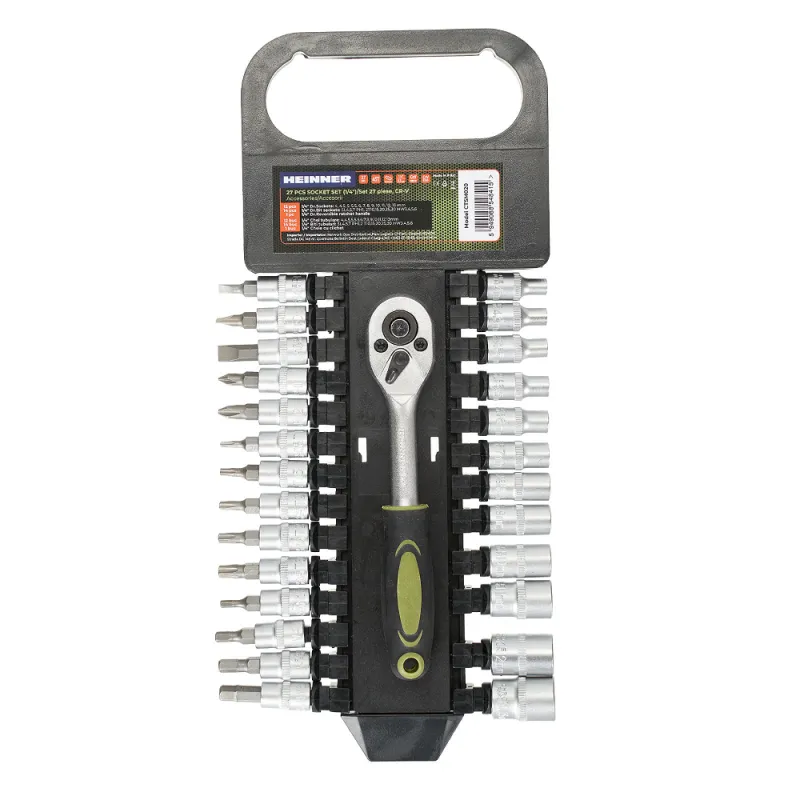 Imagine pentru Set unelte Heinner, 27 piese CR-V 1/4