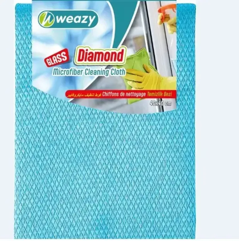 Imagine pentru Laveta Weazy Diamond, microfibra, 40x40 cm, Albastru