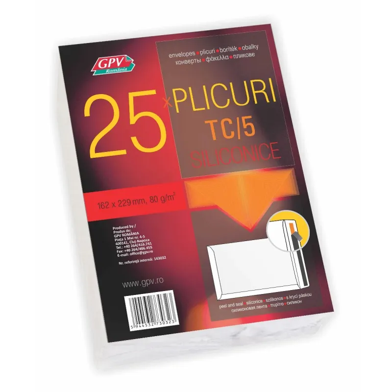 Imagine pentru Plic TC/5 siliconic x 25 bucati GPV