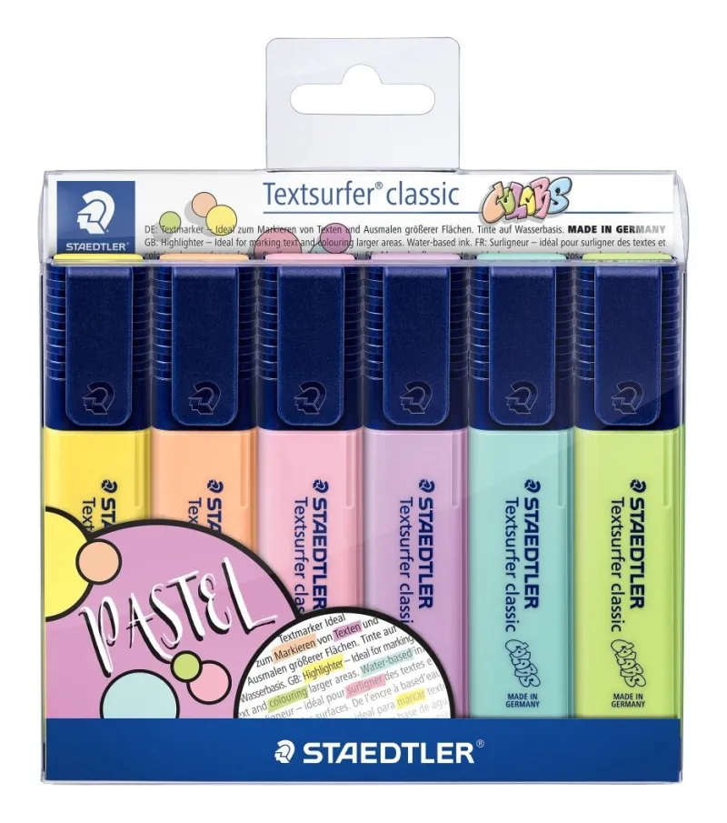 Imagine pentru Set markere evidentiatoare Textsurfer, culori vintage, 6 buc/set