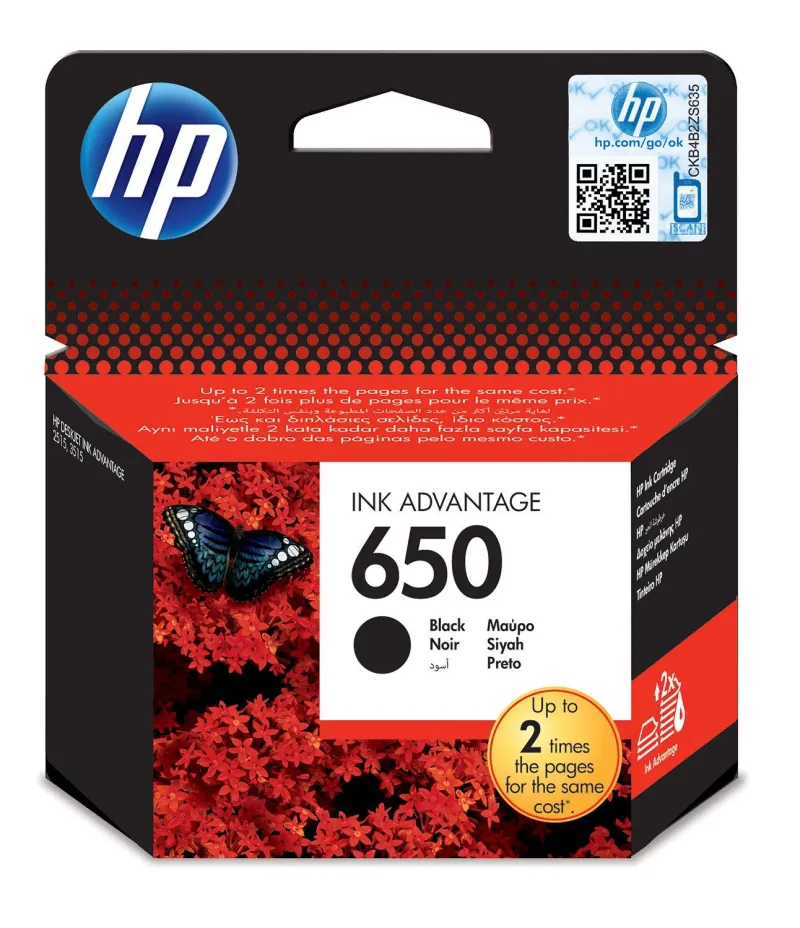 Imagine pentru Cartus NR.650 CZ101AE 6,5ML Original HP, Negru