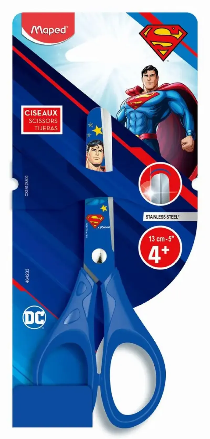 Imagine pentru Foarfeca Maped Superman, 13 cm, Multicolor