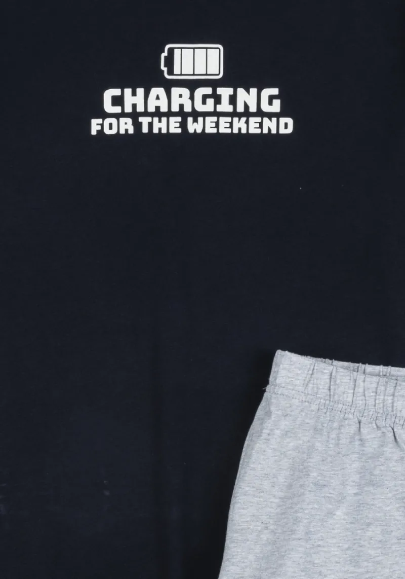 Imaginea numarul 3 reprezentatand Pijama TEX barbati, marimi S/XXXL, culoare bleumarin