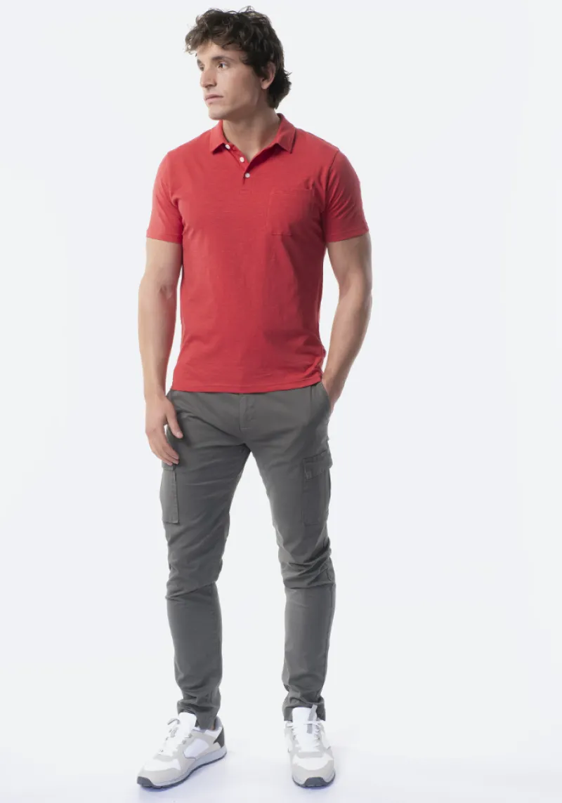 Imaginea numarul 3 reprezentatand Tricou polo TEX barbati, mărimi S/XXXL, culoare rosu