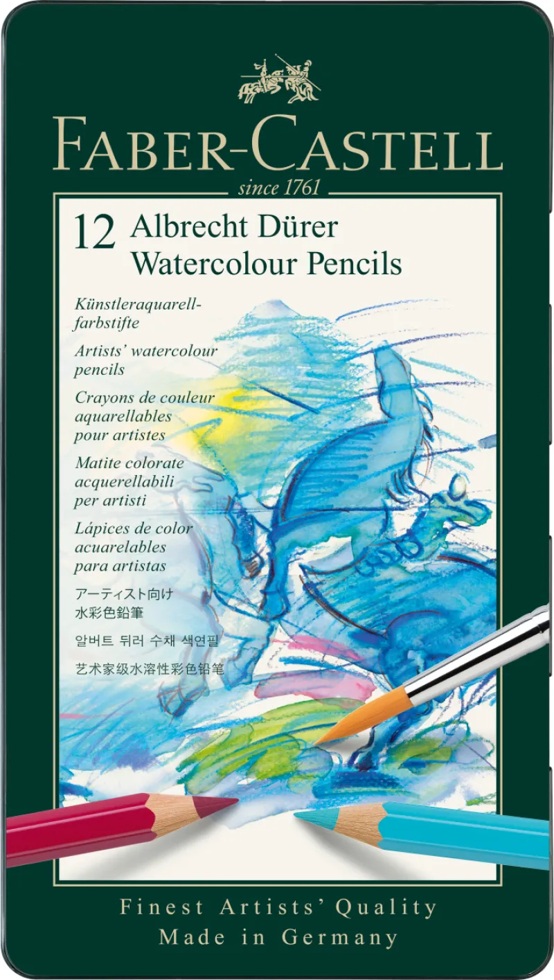 Imagine pentru Creioane Colorate Acuarela 12 Culori A. Durer Faber-Castell