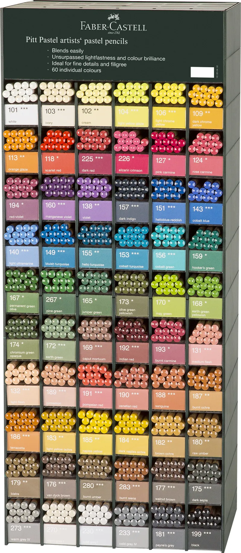 Imagine pentru Modul Acrilic 720 Buc Creioane Pitt Pastel Faber-Castel
