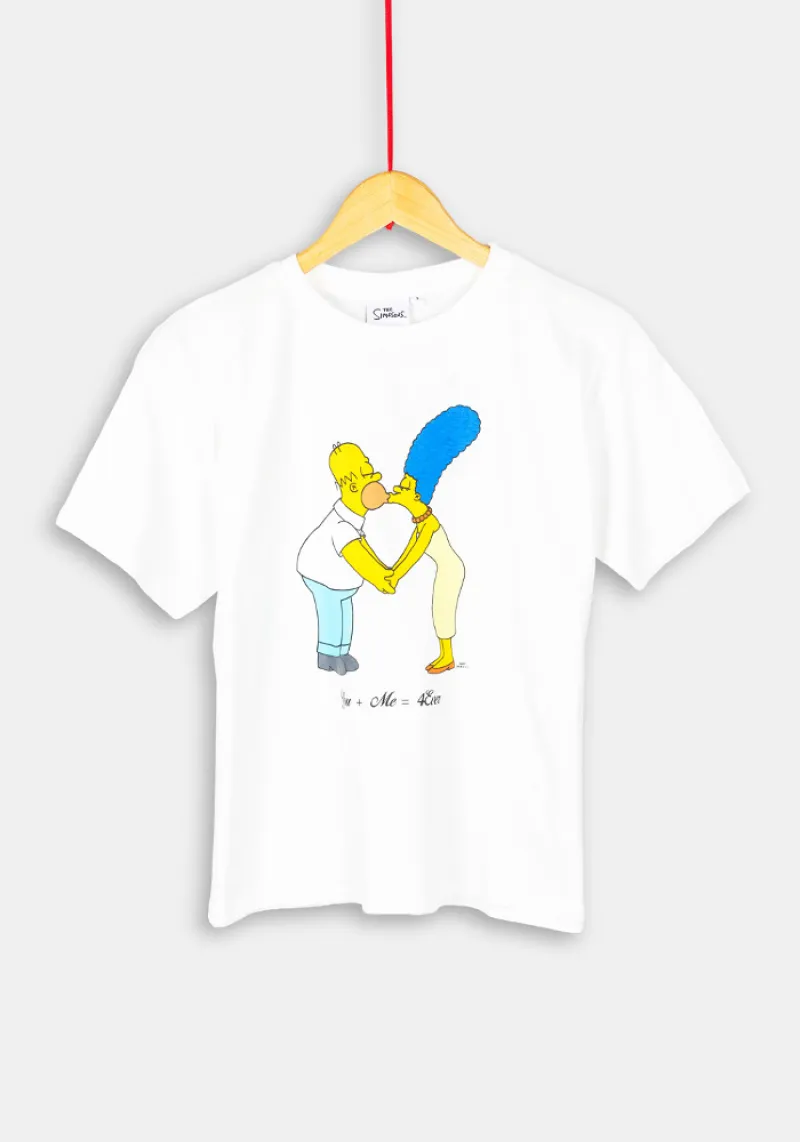 Imaginea numarul 2 reprezentatand Tricou Simpsons dama, marimi XS/XXXL, culoare ecru