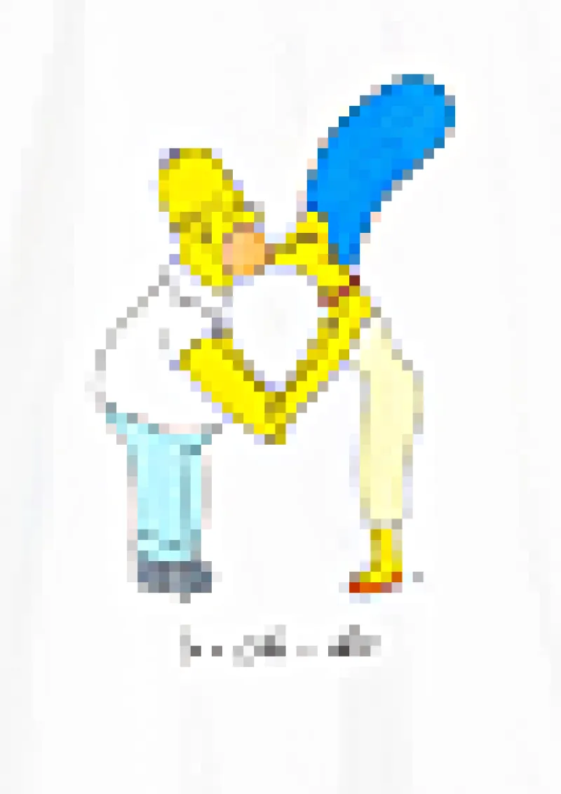 Imaginea numarul 5 reprezentatand Tricou Simpsons dama, marimi XS/XXXL, culoare ecru