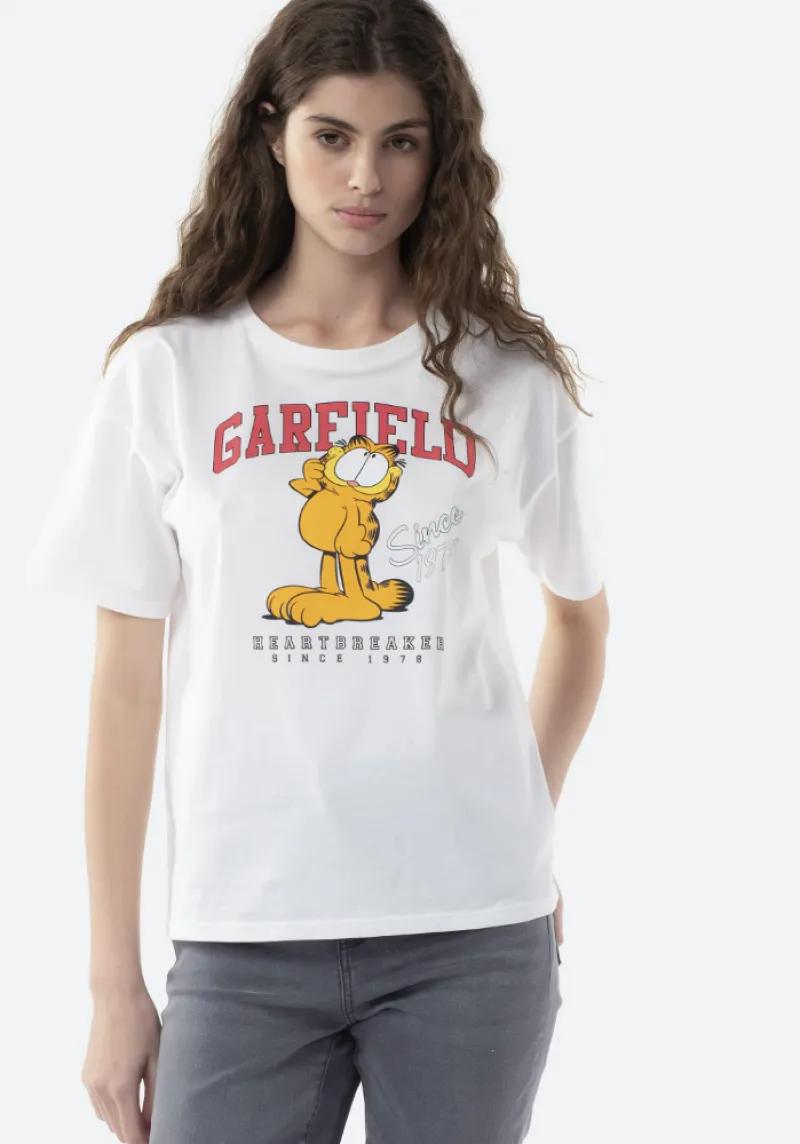 Imaginea numarul 2 reprezentatand Tricou Nickelodeon dama, marimi XS/XXXL, culoare ecru