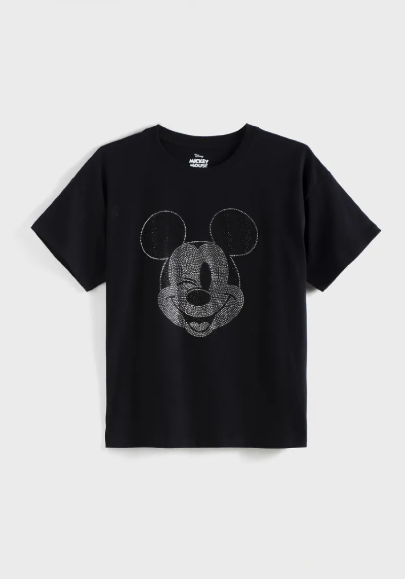 Imaginea numarul 6 reprezentatand Tricou Disney dama, marimi XS/XXXL, culoare negru