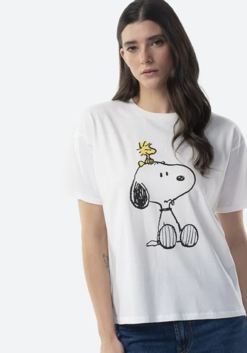 Imaginea numarul 2 reprezentatand Tricou dama, marimi XS/XXXL, culoare ecru