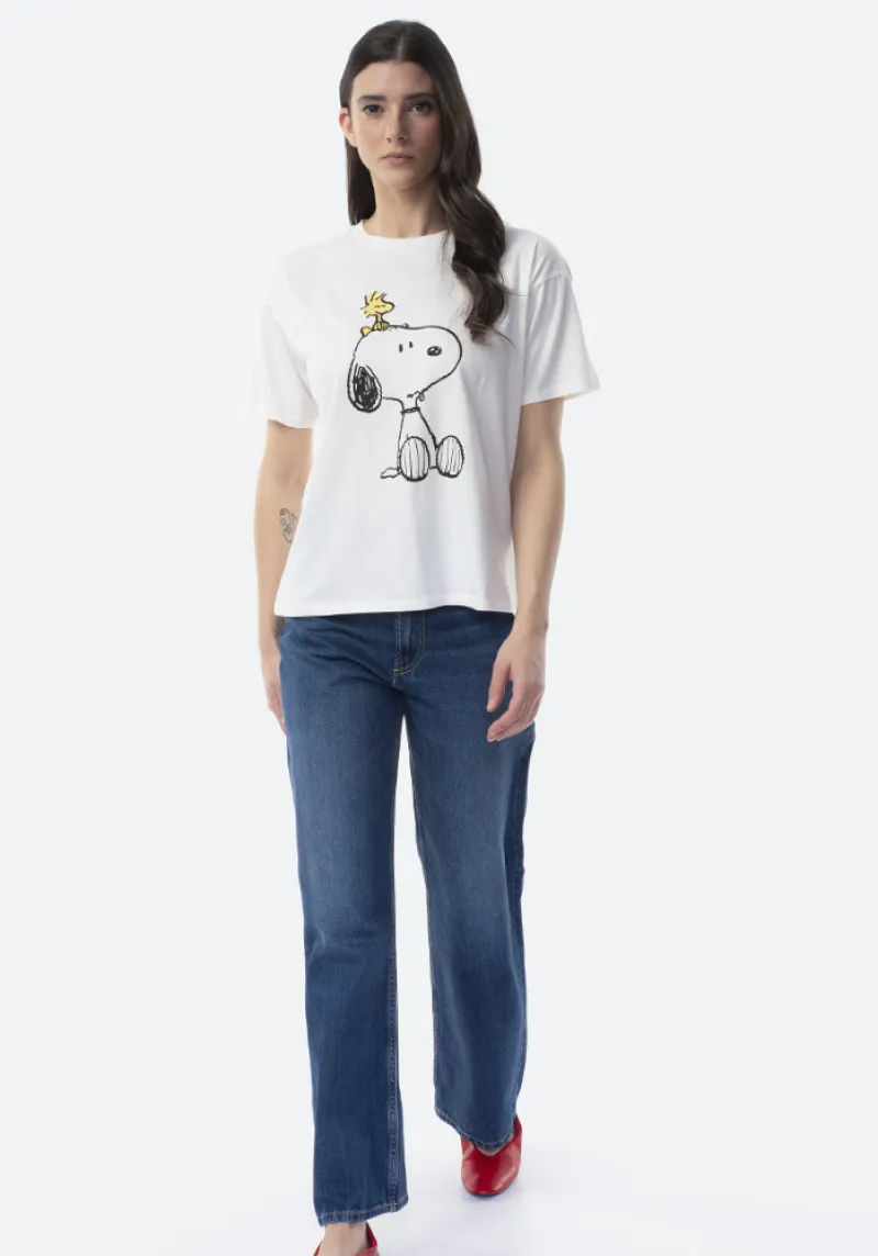 Imaginea numarul 3 reprezentatand Tricou dama, marimi XS/XXXL, culoare ecru