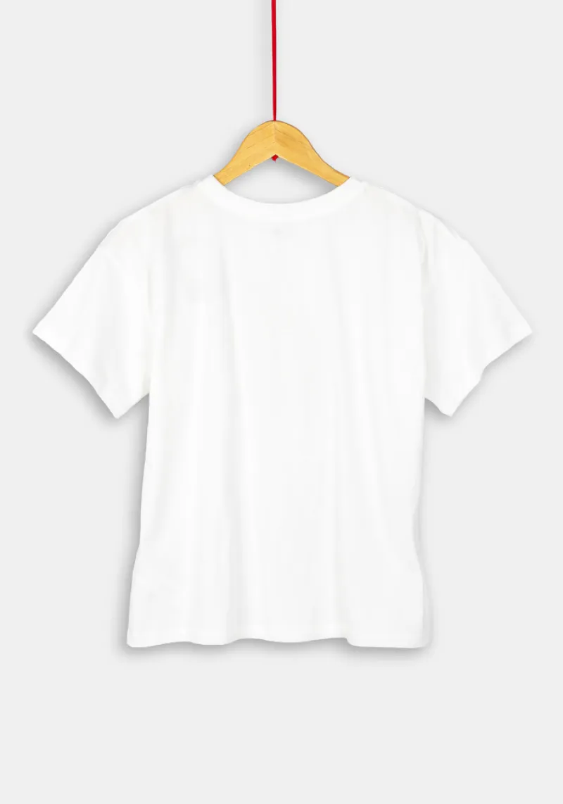 Imaginea numarul 4 reprezentatand Tricou Warner Bros dama, marimi XS/XXXL, culoare ecru