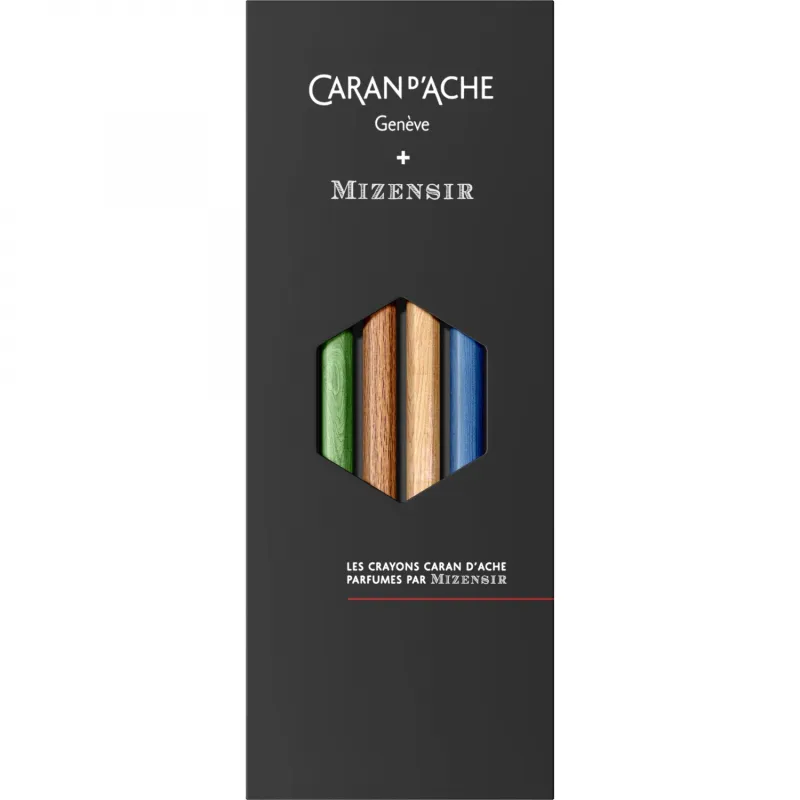 Imagine pentru Set 4 Creioane Grafit Caran Dache Les Crayons Le No.8 Mizensir Hb