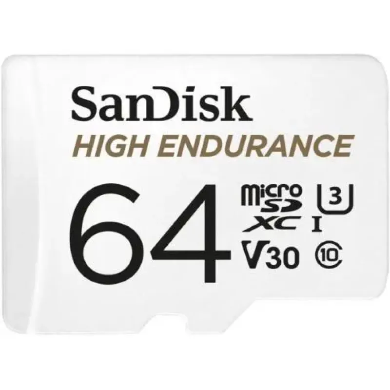 Imagine pentru Card de memorie SanDisk, microSDXC, 64GB, Class 10, UHS-I U3, V30 + Adaptor SD