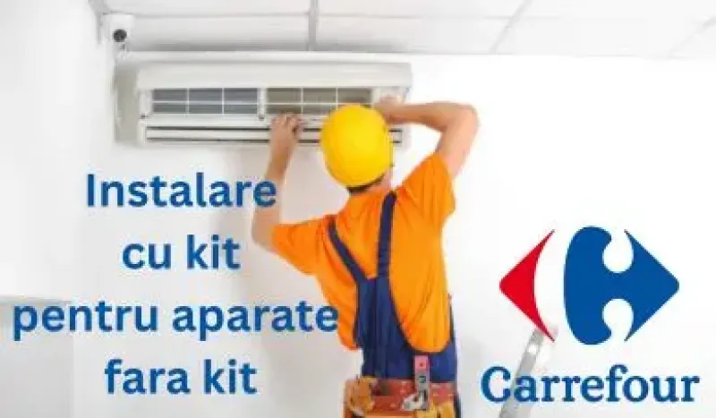 Imagine pentru Talon instalare AC cu kit, pentru aparate de aer conditionat fara kit, doar 12000 BTU