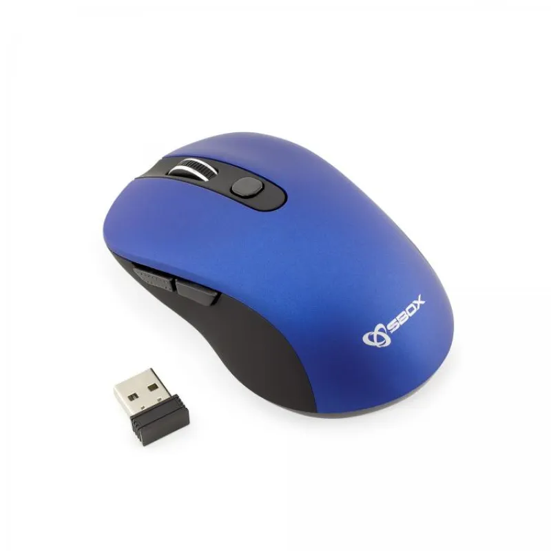 Imagine pentru Mouse wireless Sbox WM-911, 1600 DPI, Blue