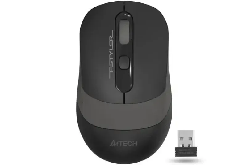 Imagine pentru Mouse wireless A4Tech FG10, USB, Gri