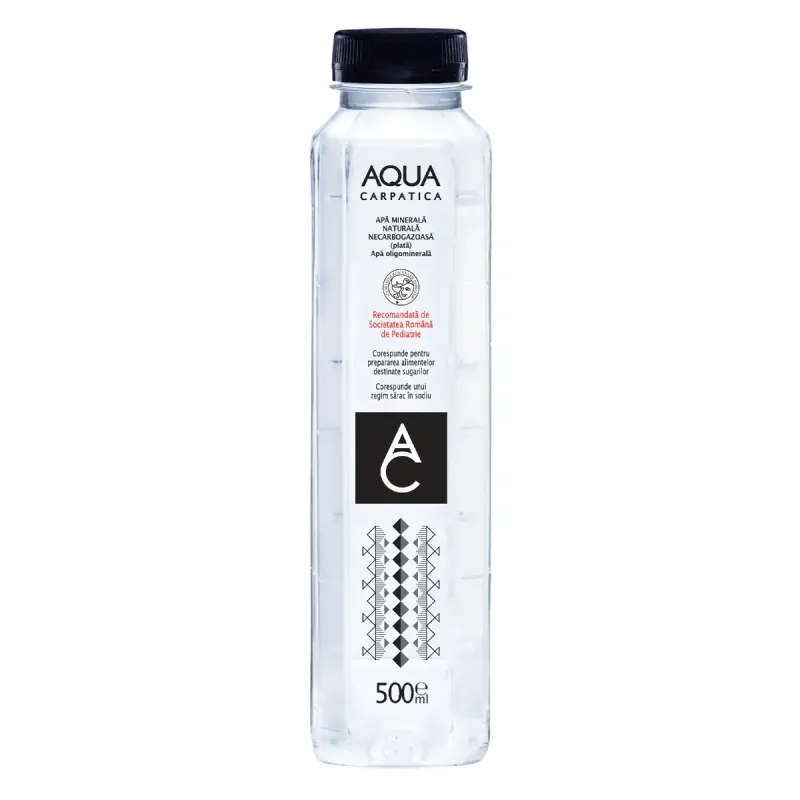 Imagine pentru Apă minerală plată, 0.5 l, Aqua Carpatica