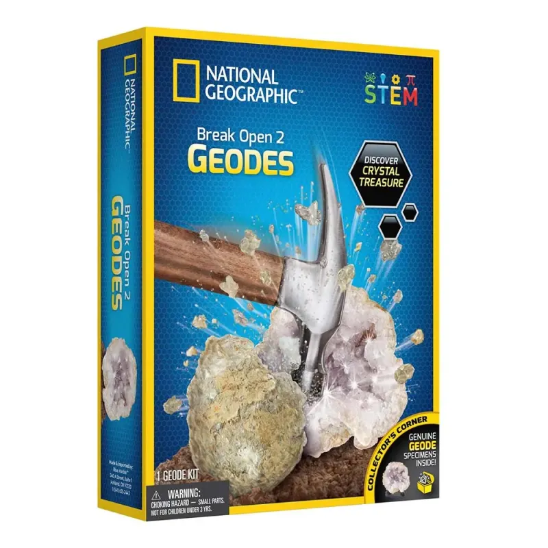 Imagine pentru Set educativ National Geografic Invata sa spargi o geoda